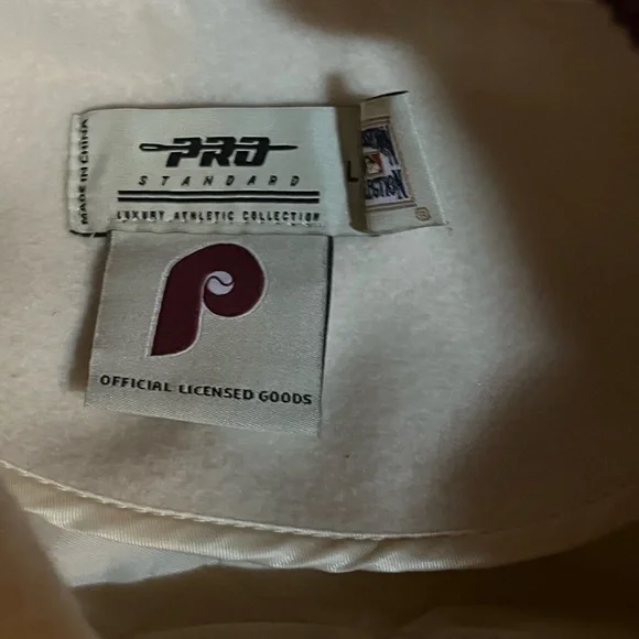 Phillies Cream and Brown Varsity Jacket - Picture 2 of 5